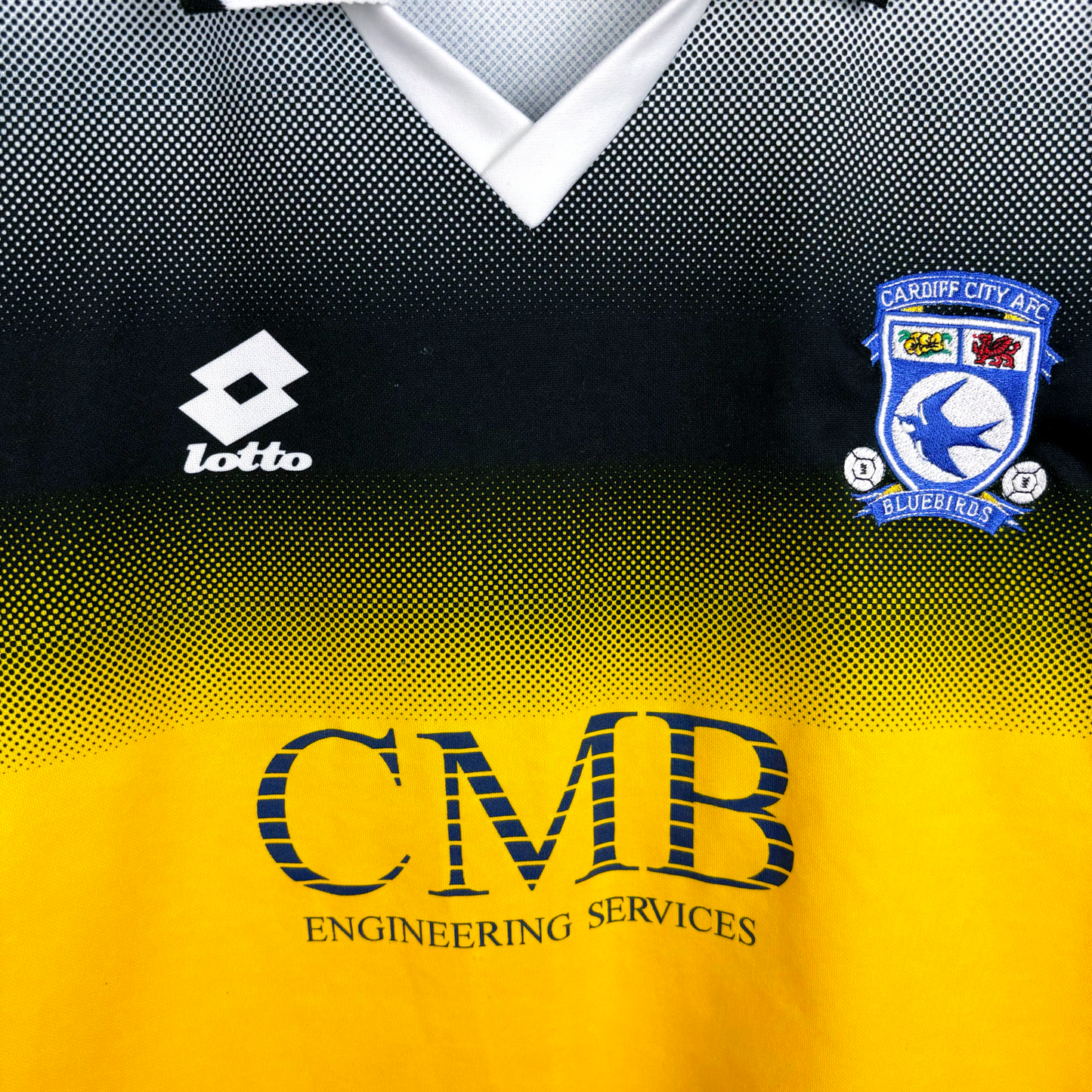 Cardiff City 1996-1997 Away Football Shirt Jersey Lotto