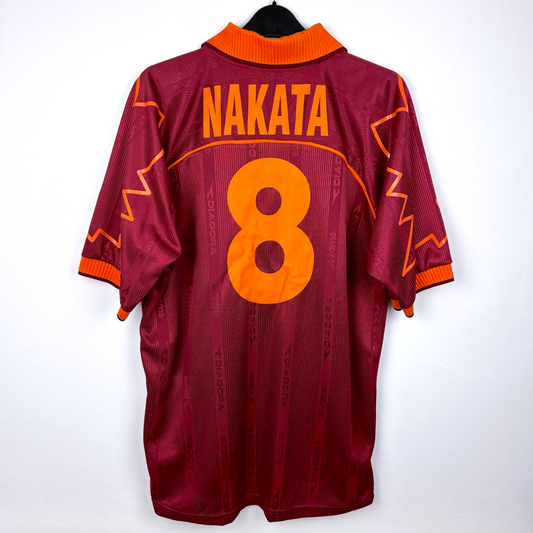BNWT AS Roma 1999/2000 Home Football Shirt Maglia Calcio Diadora Nakata