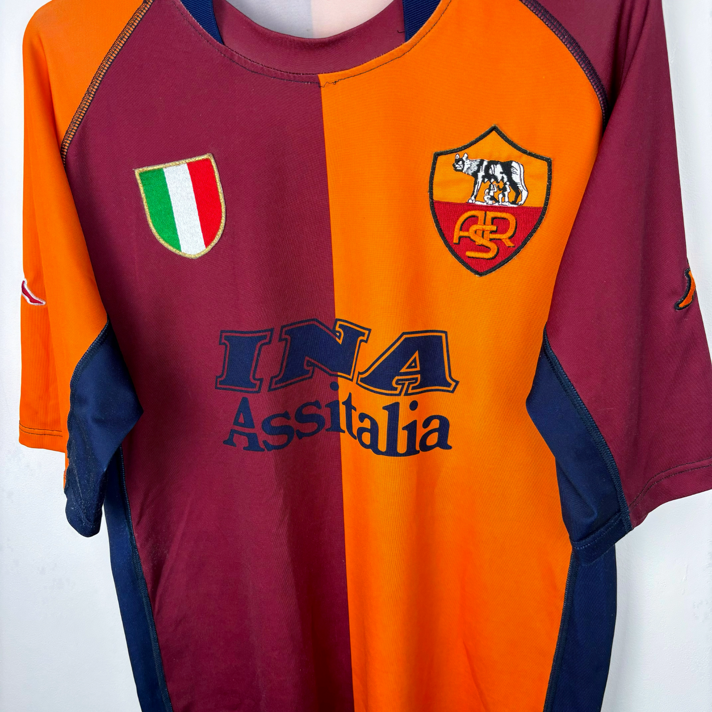 AS Roma 2001/2002 European UCL Football Shirt Maglia Calcio Kappa