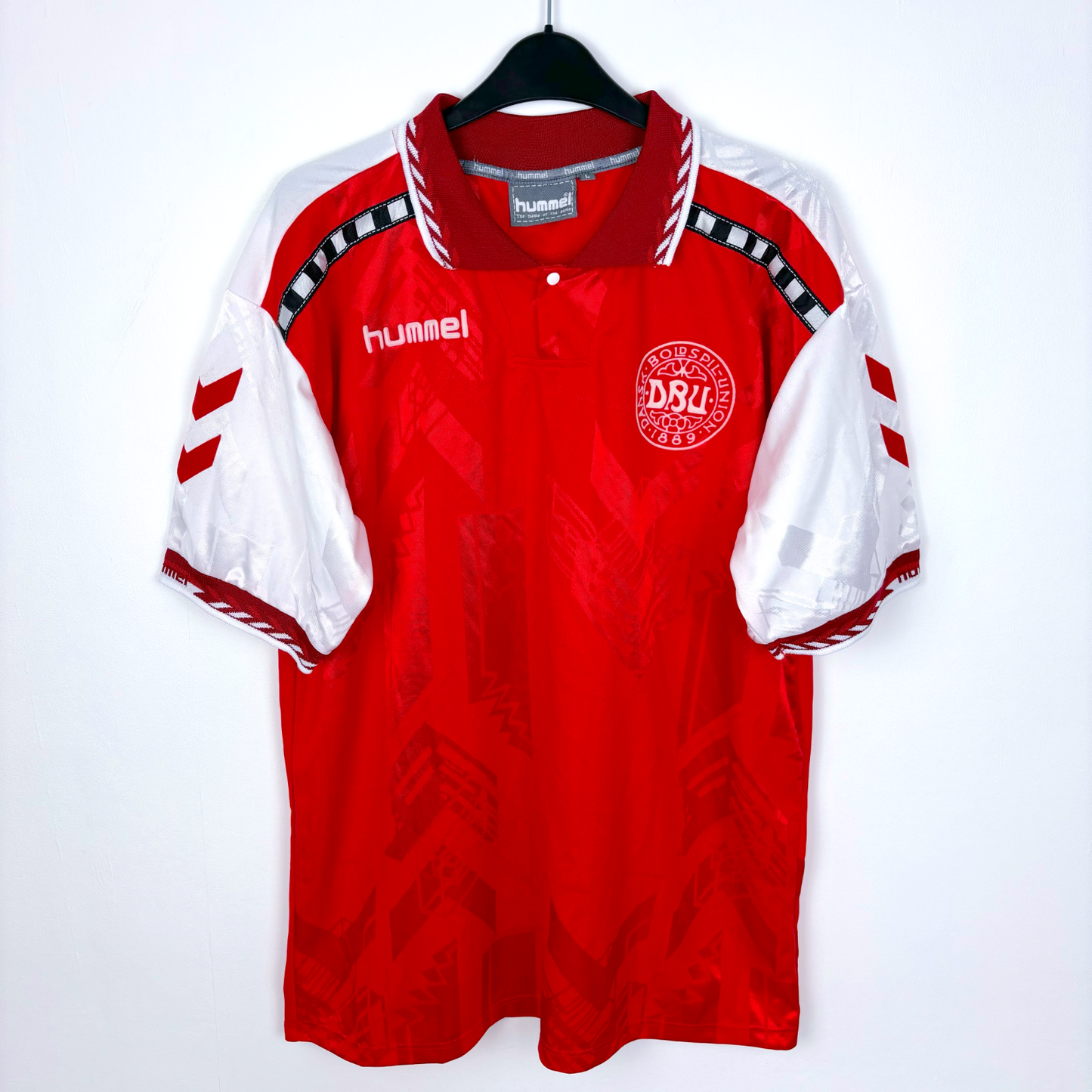 Denmark 1996/1997/1998 Home Football Shirt Hummel