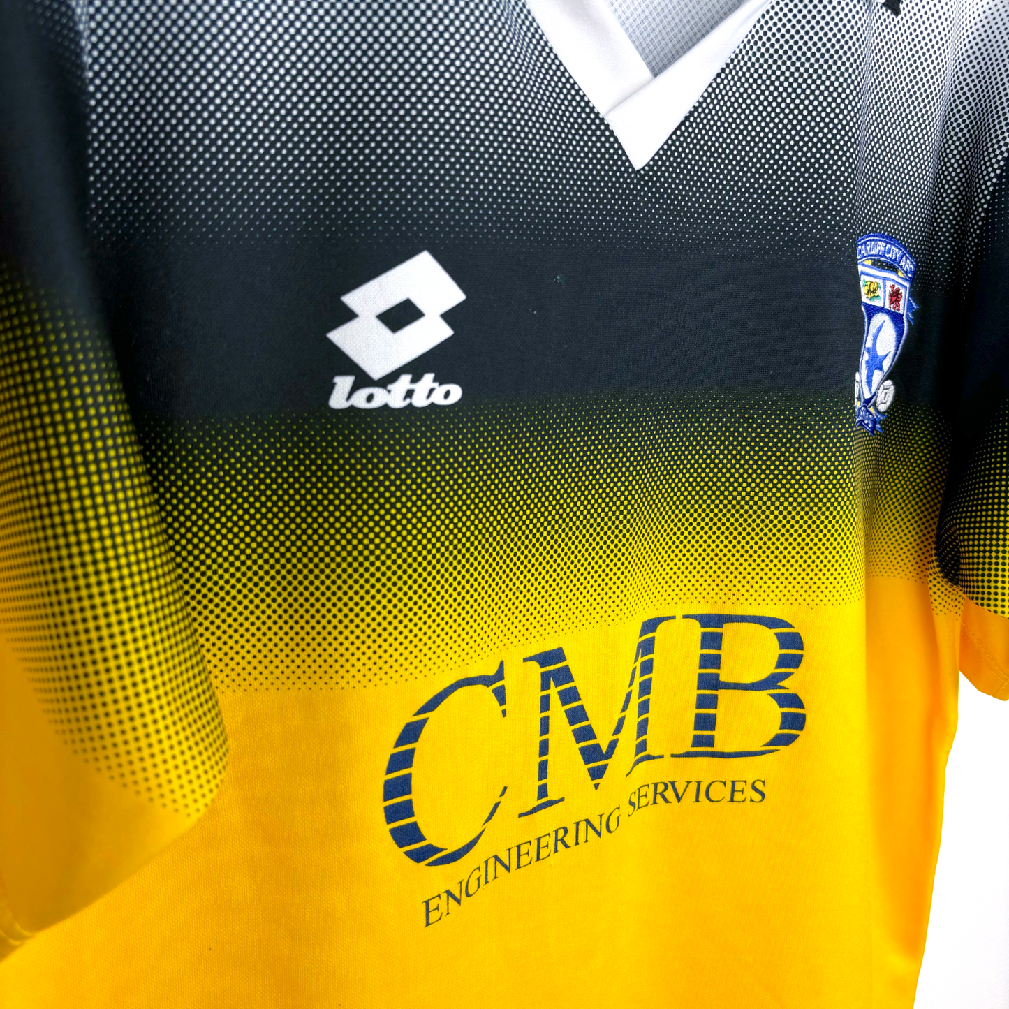 Cardiff City 1996-1997 Away Football Shirt Jersey Lotto