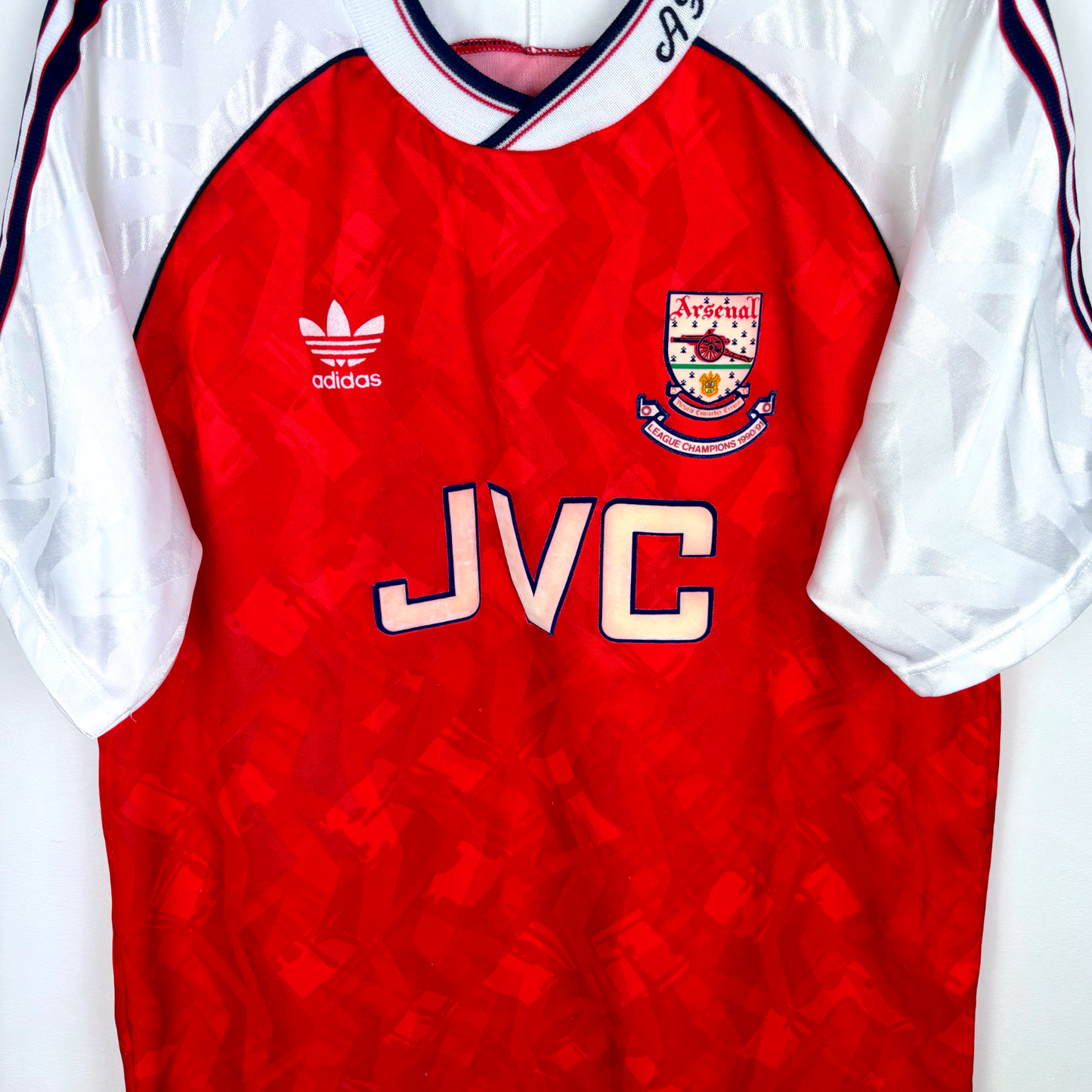 Arsenal 1990/1991/1992 Home Football Shirt Adidas League Champions