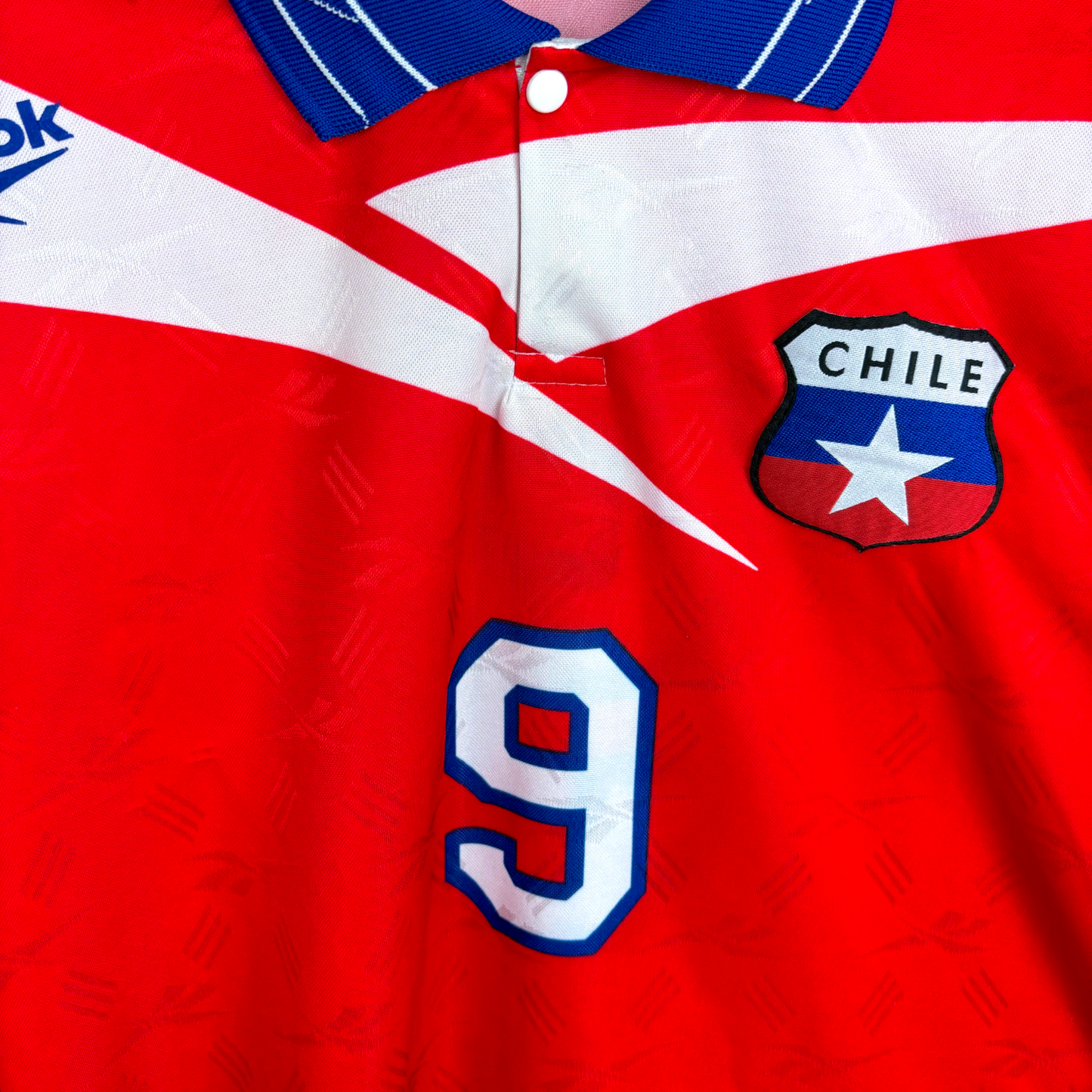 Chile 1997/1998/1999 Home Football Shirt Longsleeve Reebok - 9 Zamarano