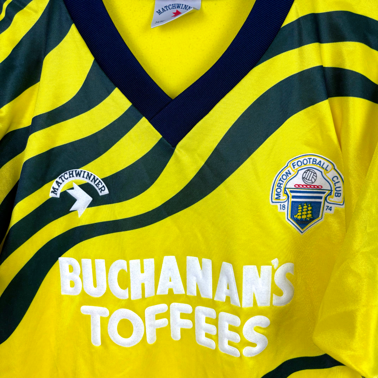 Greenock Morton 1992-1993 Away Football Shirt Matchwinner