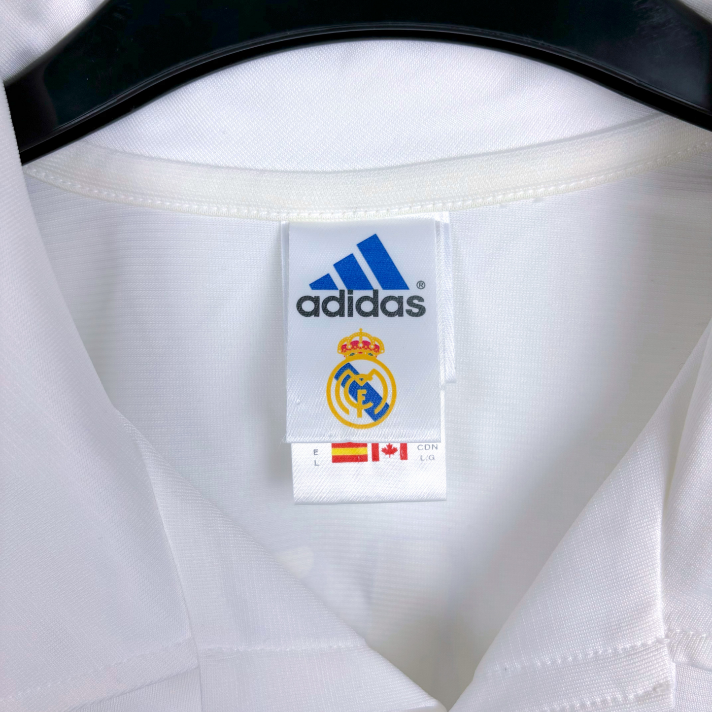Real Madrid 2001-2002 Centenary Long Sleeve Football Shirt Jersey Adida
