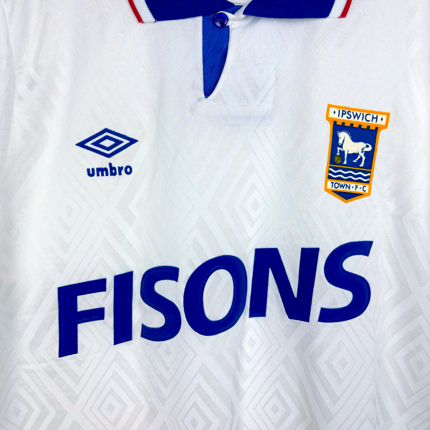 Ipswich Town 1991/1992/1993 Away Football Shirt Umbro