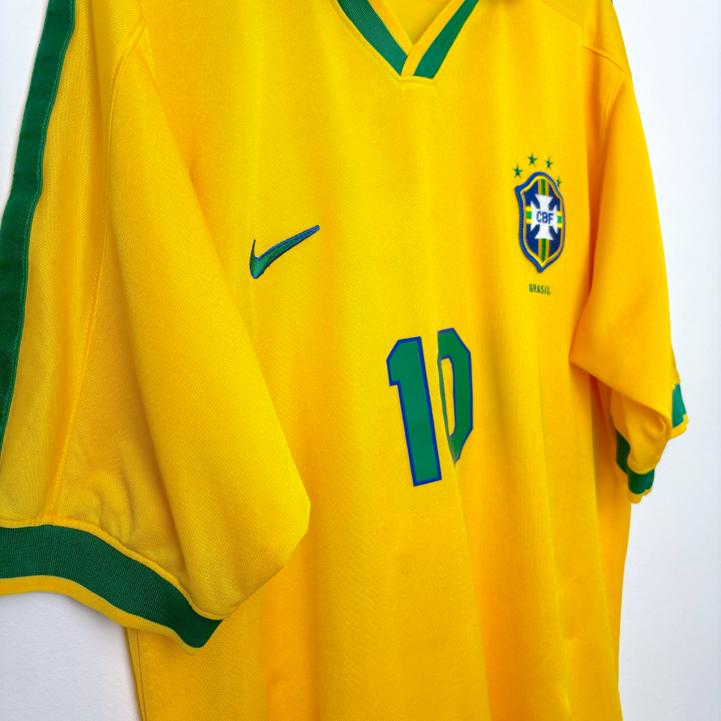 Brazil Copa America 1997-1998 Home Football Shirt Camisa Nike - Ronaldo
