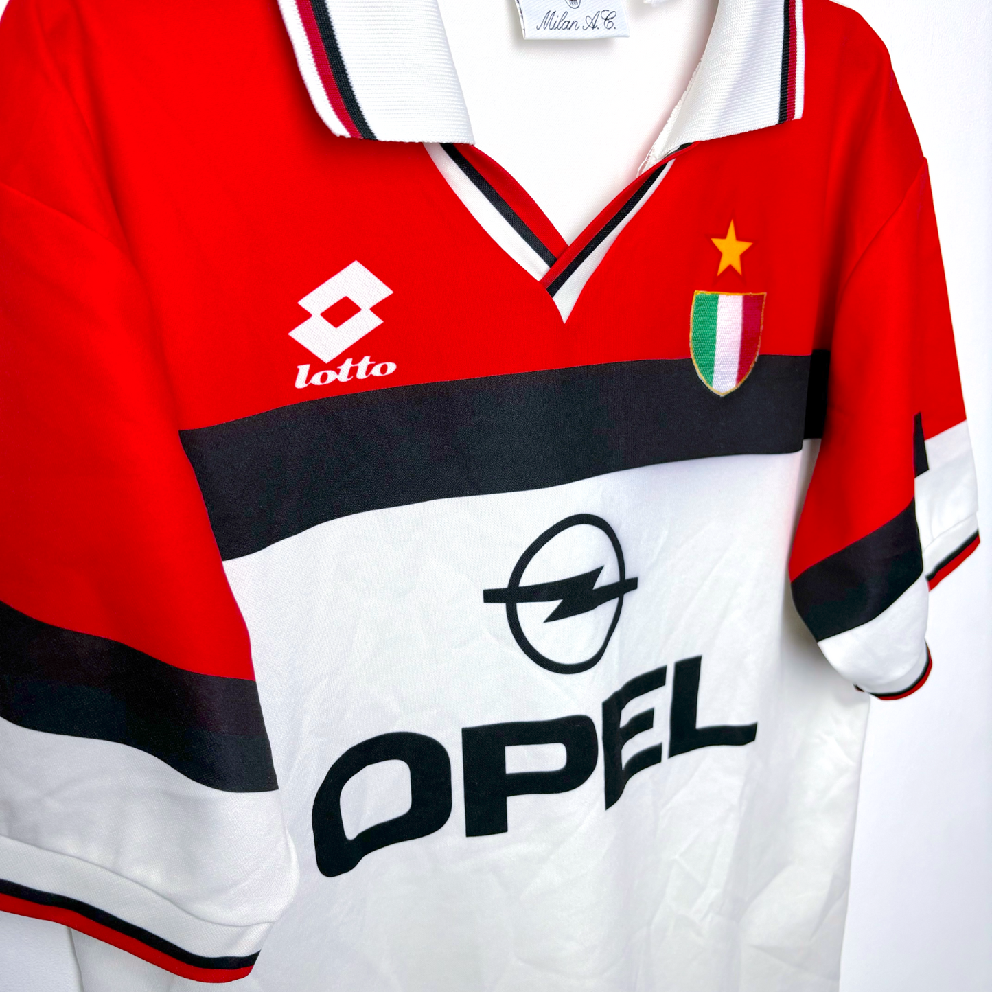 AC Milan 1994-1995 Away Football Shirt Maglia Calcio Lotto