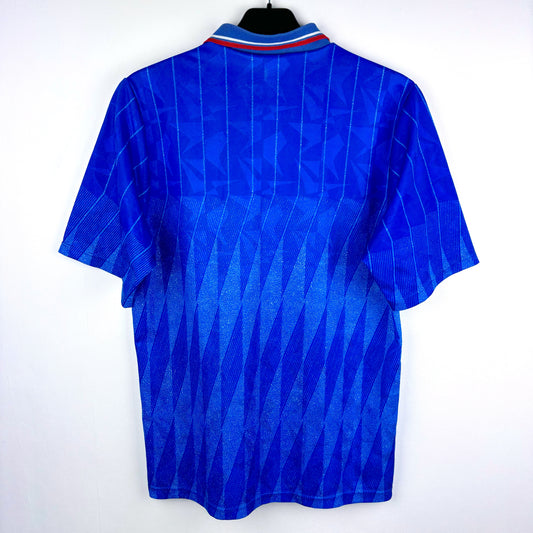 Back view of Chelsea 1989-1991 Home Shirt – retro soccer jersey by Umbro