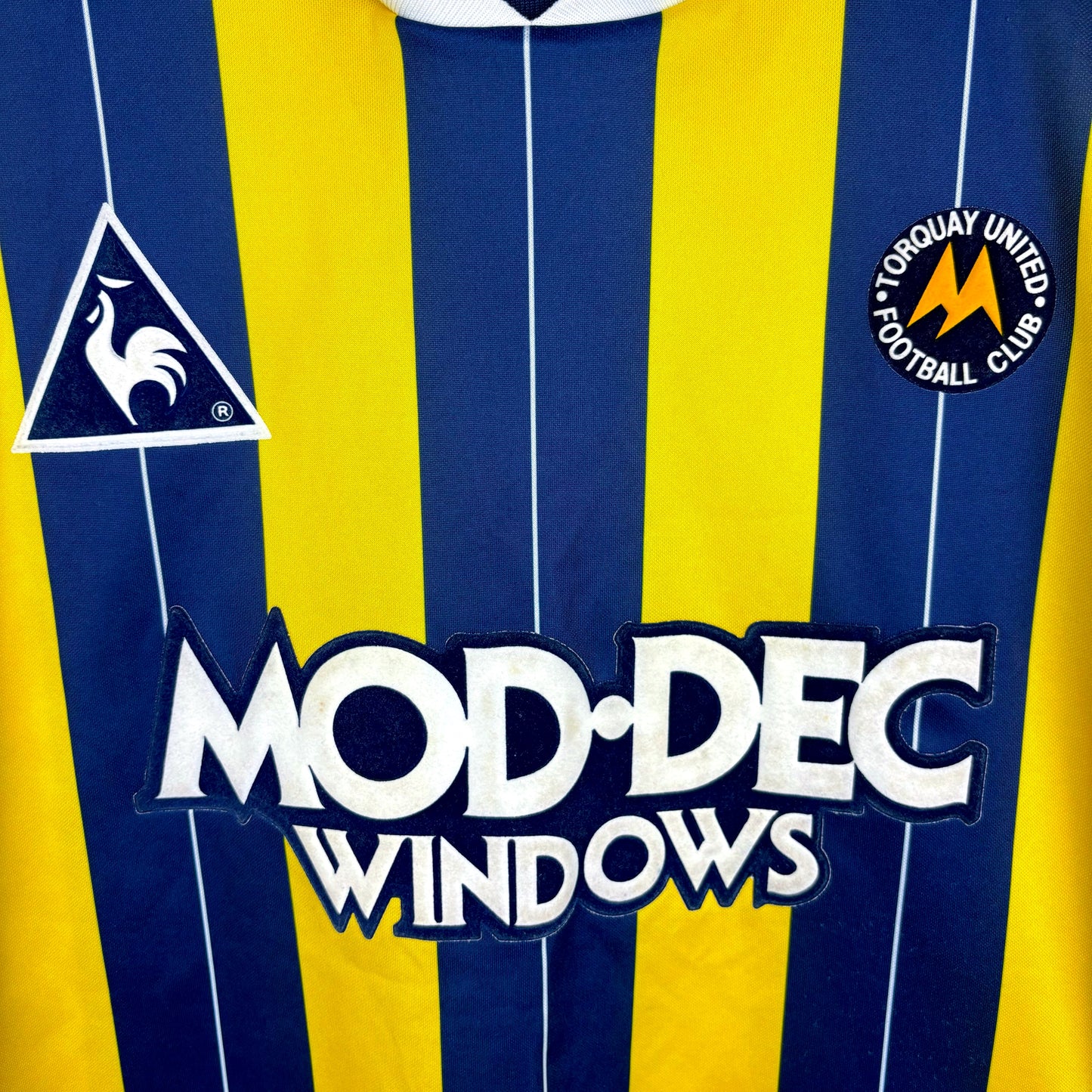 Torquay United 1995/1996/1997 Home Football Shirt Le Coq Sportif