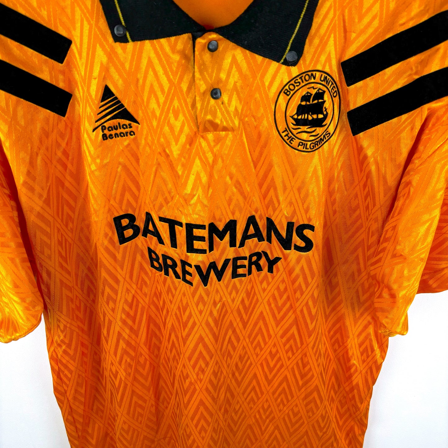 Boston United 1991-1993 Paulas Benara Home Football Shirt