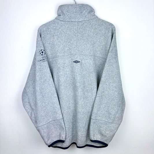Chelsea 1990s-2000s Umbro Champions League Football Quarter Zip Fleece