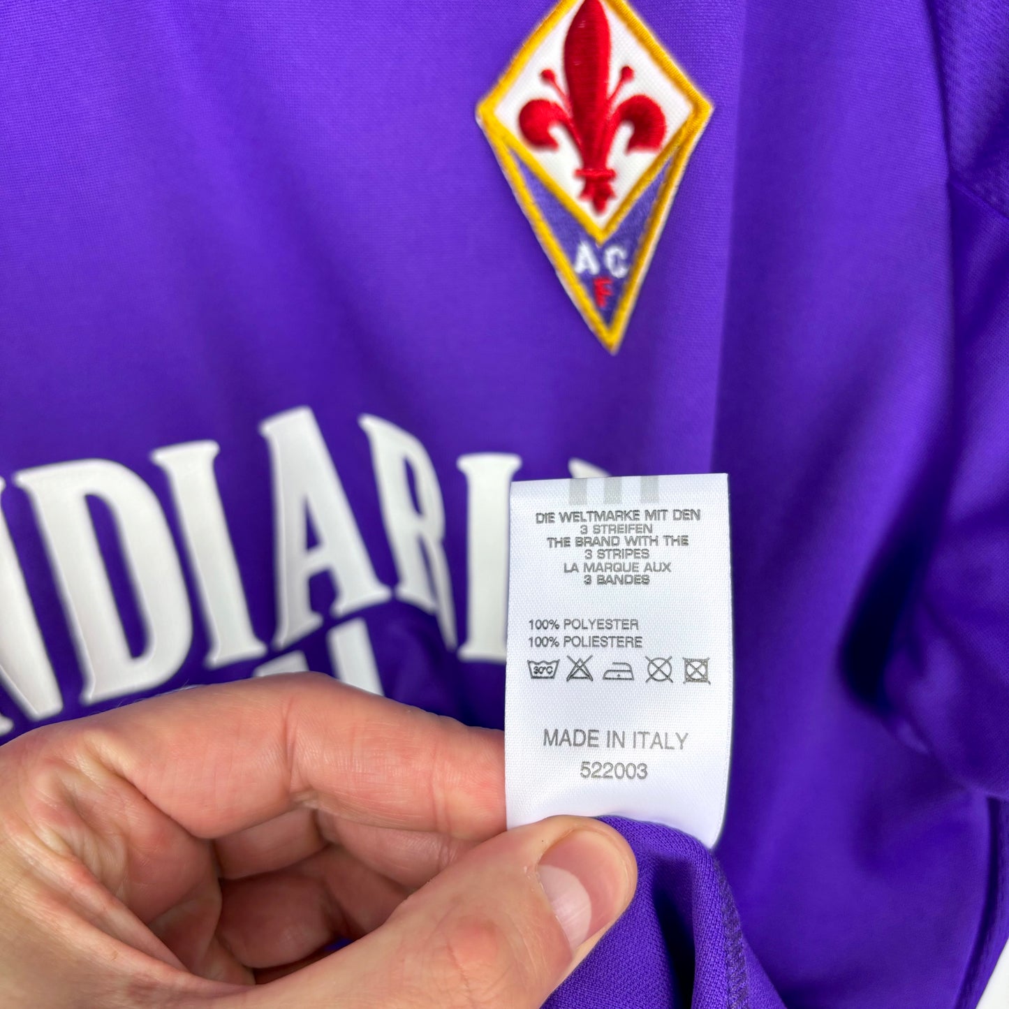 Fiorentina 2003-2004 Adidas Home Football Shirt Jersey BNWT
