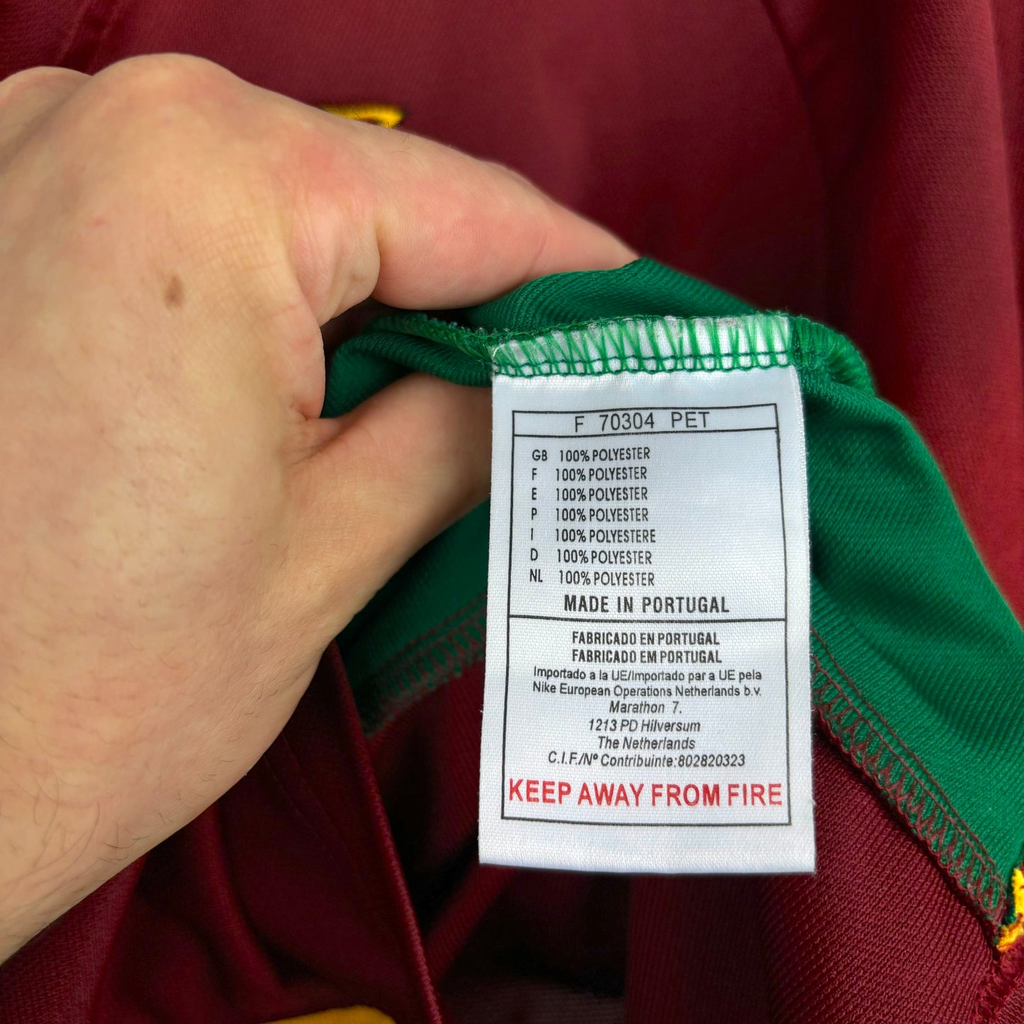 Portugal 1997-1998 Nike Home Football Shirt