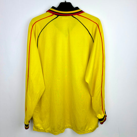 Watford 1999-2001 Le Coq Sportif Longsleeve Home Football Shirt