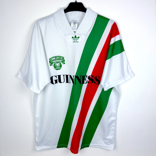 Cork City 1991-1992 Football Shirt Jersey Adidas Guinness
