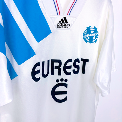 Olympique Marseille 1992/1993/1994 Home Football Maillot Shirt Adidas