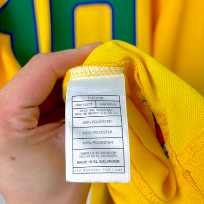 Brazil Copa America 1997-1998 Home Football Shirt Camisa Nike - Ronaldo