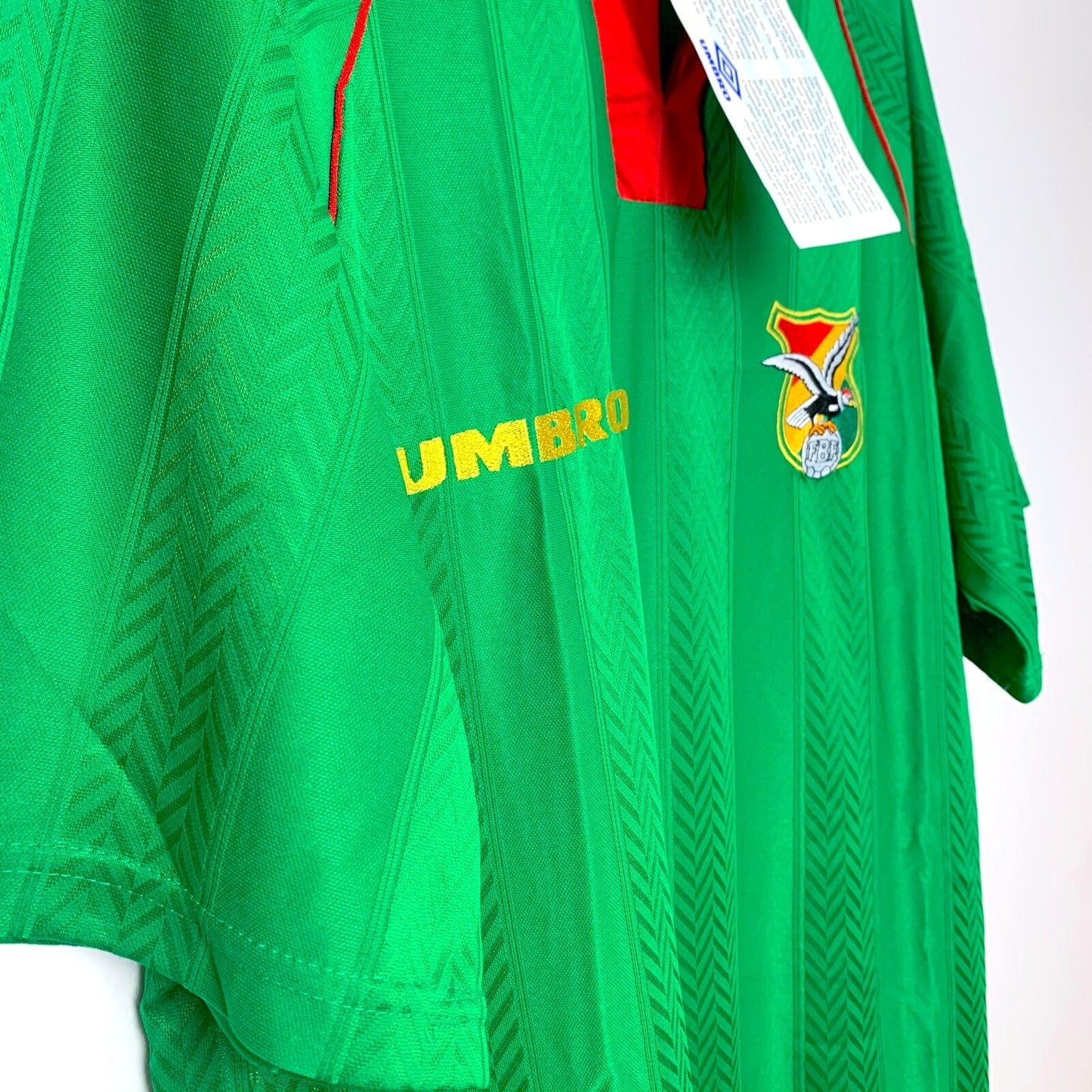 BNWT Bolivia 1994-1995 World Cup Home Football Shirt Umbro