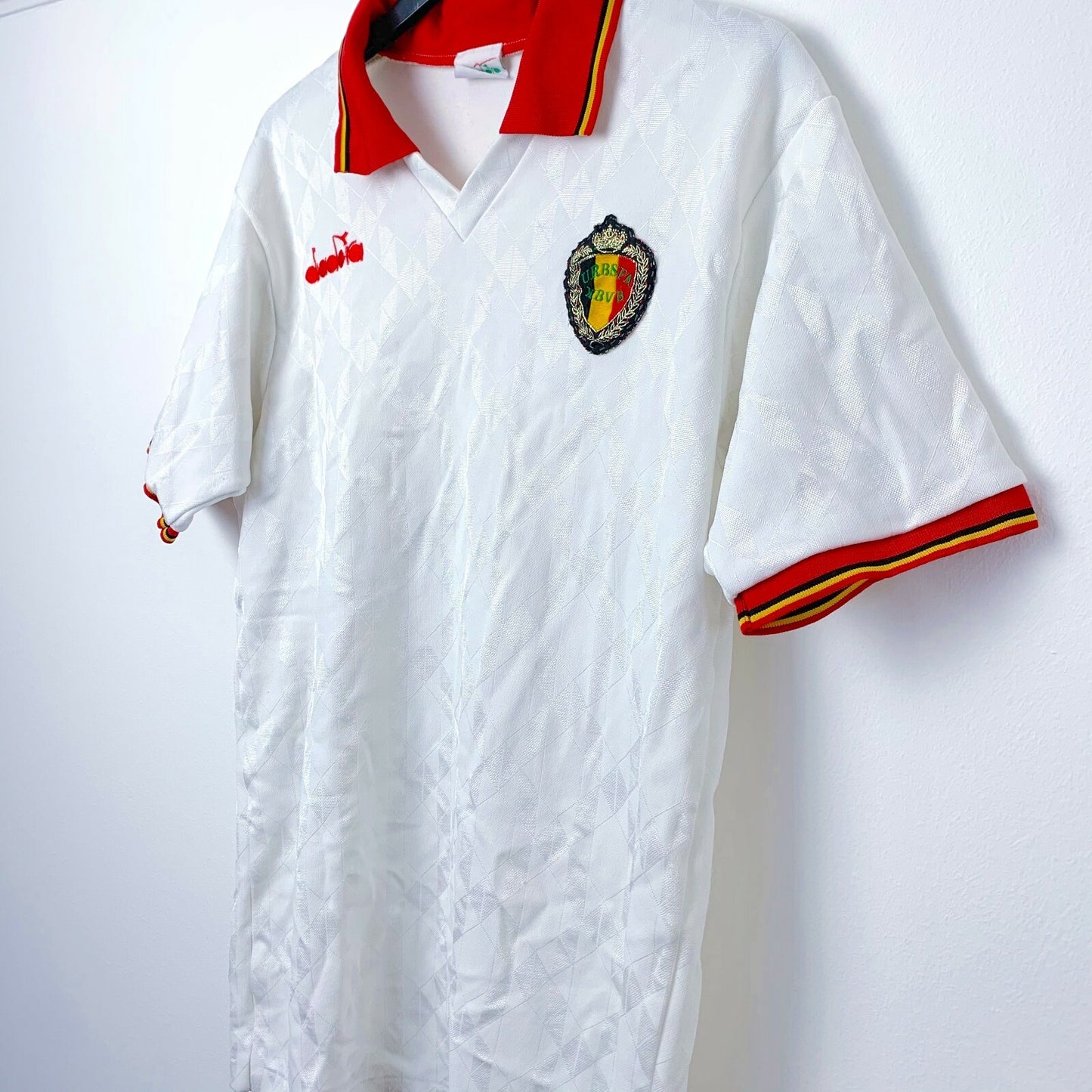 Belgium 1992/1993/1994 Away Football Shirt Maillot Diadora