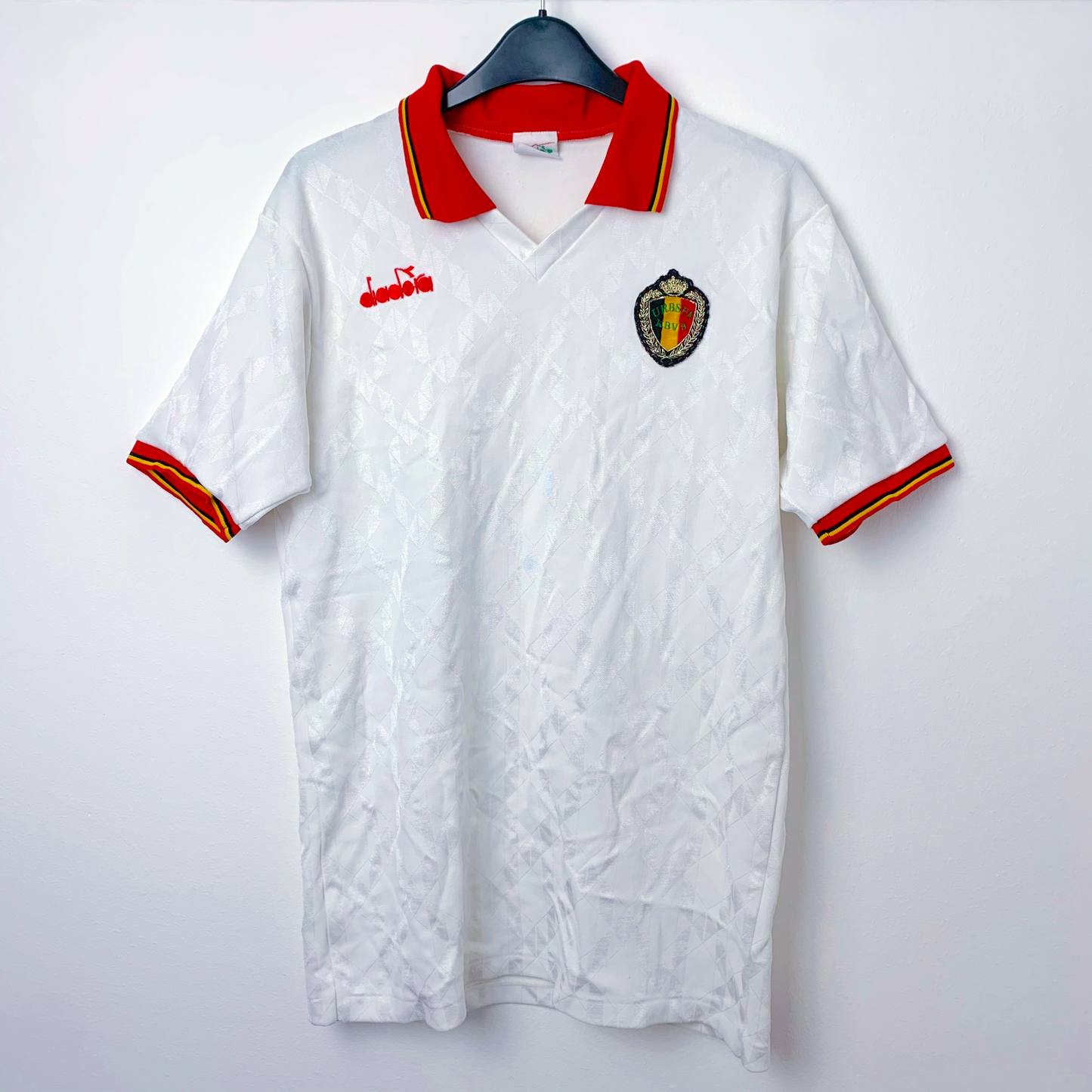 Belgium 1992/1993/1994 Away Football Shirt Maillot Diadora