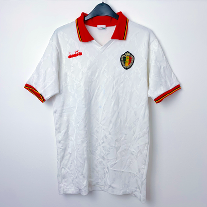 Belgium 1992/1993/1994 Away Football Shirt Maillot Diadora