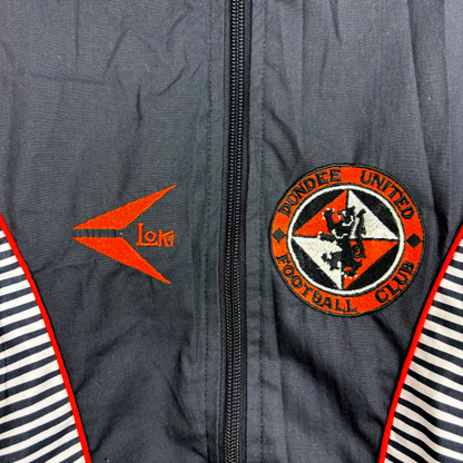 Vintage football shirt Dundee United 1992-94 training jacket with Loki logo and club crest. - Dundee United 1992/1993/1994 Loki Training Jacket Zip Track Tracksuit