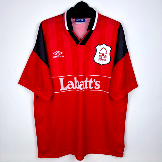 Nottingham Forest 1994/1995/1996 Home Football Shirt Umbro