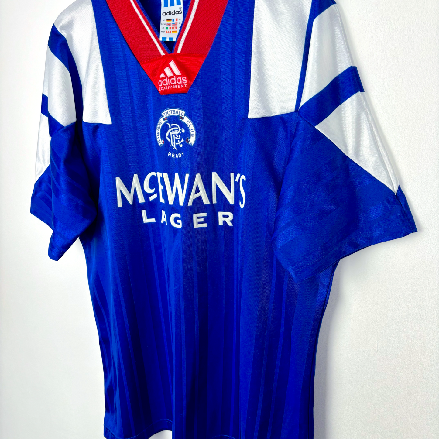 Glasgow Rangers 1992/1993/1994 Adidas Home Football Shirt