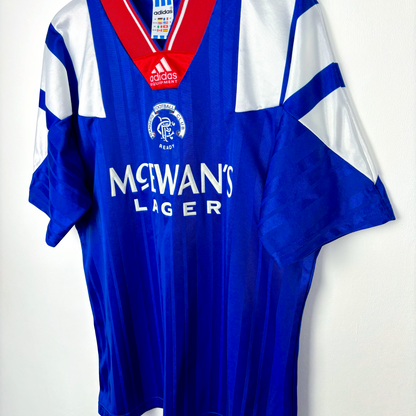 Glasgow Rangers 1992/1993/1994 Adidas Home Football Shirt