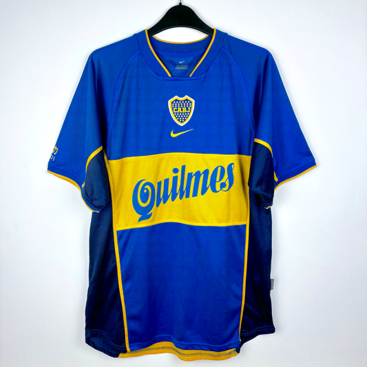Boca Juniors 2001-2002 Home Football Shirt Nike Intercontinental Cup