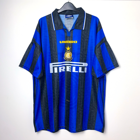 Inter Milan 1996-1997 'Finale Coppa UEFA' Umbro Home Football Shirt