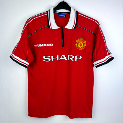 Manchester United 1998-1999 Umbro Football Shirt Treble