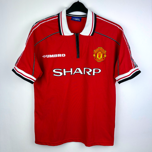 Manchester United 1998-1999 Umbro Football Shirt Treble