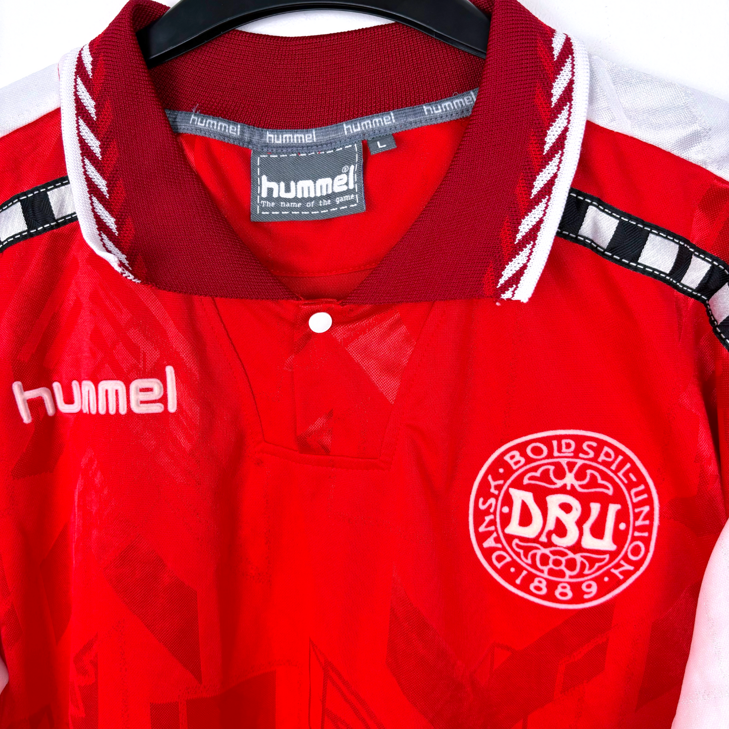 Denmark 1996/1997/1998 Home Football Shirt Hummel