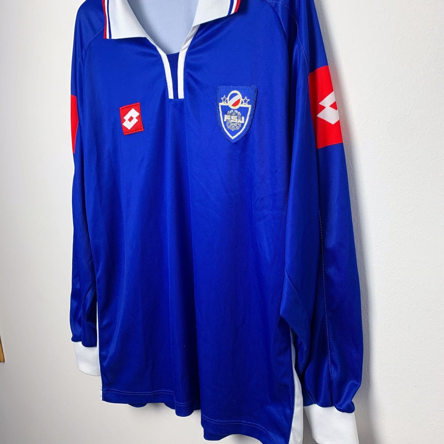 Yugoslavia Euro 2002-2003 Home Football Shirt Longsleeve Lotto