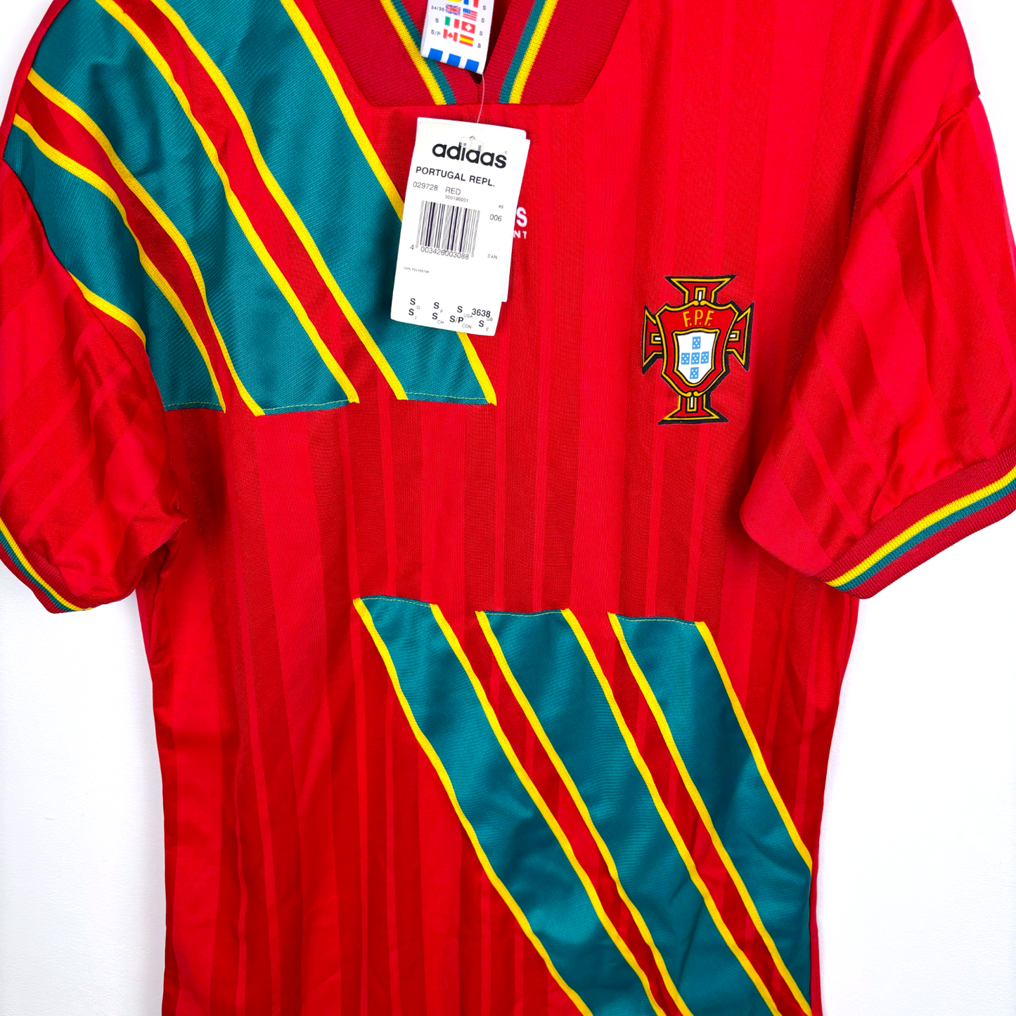 BNWT Portugal 1994-1995 Home Football Shirt Camisa Adidas