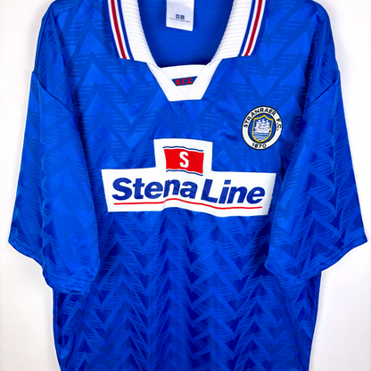 Stranraer 1997/1998/1999 Home Football Shirt Counterpart Stena Line