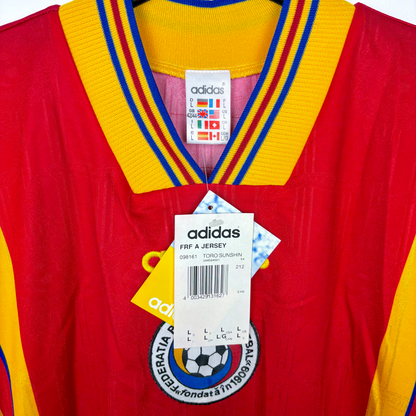 BNWT Romania 1996/1997/1998 Euro 96 Away Football Shirt Adidas - Hagi 10