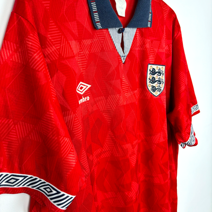 England 1990/1991/1992 Away Umbro Football Shirt - 19 (Gascoigne)