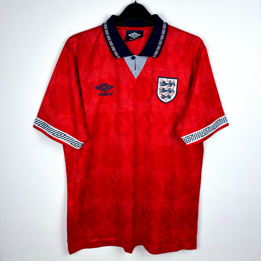 England 1990/1991/1992 Away Umbro Football Shirt Reissue