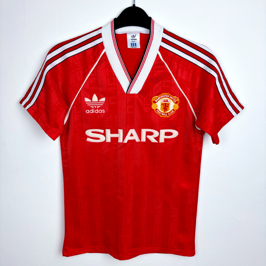 Manchester United 1988/1989/1990 Home Football Shirt Adidas
