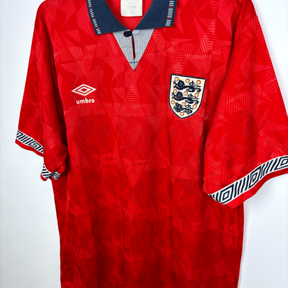 England 1990/1991/1992 Away Umbro Football Shirt - 19 (Gascoigne)