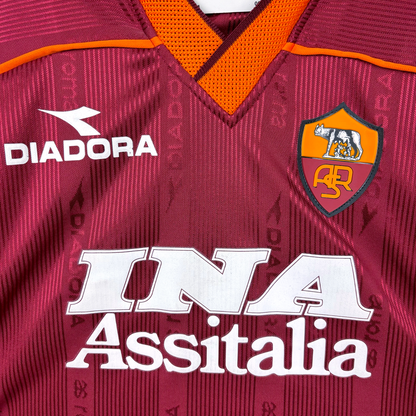 BNWT AS Roma 1999/2000 Home Football Shirt Maglia Calcio Diadora Nakata