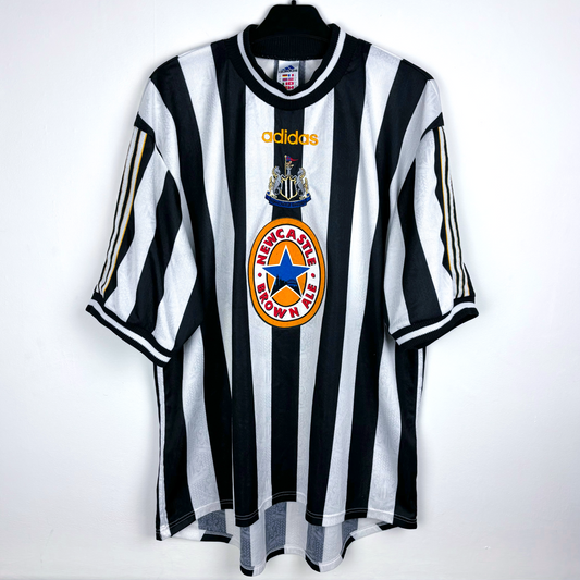Newcastle United 1997/1998/1999 Home Football Shirt Adidas