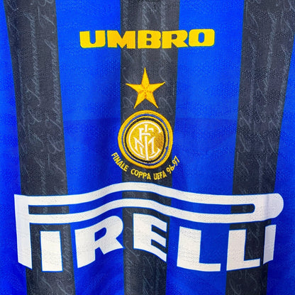 Inter Milan 1996-1997 'Finale Coppa UEFA' Umbro Home Football Shirt
