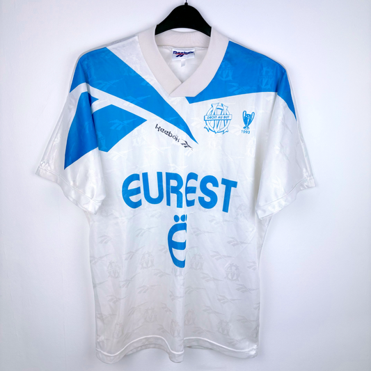 Olympique de Marseille 1994-1995 Home Football Maillot Shirt Reebok