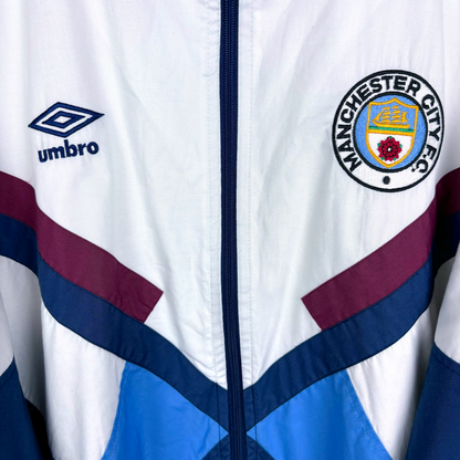 Manchester City 1989/1990/1991 Umbro Training Football Zip Track Tracks