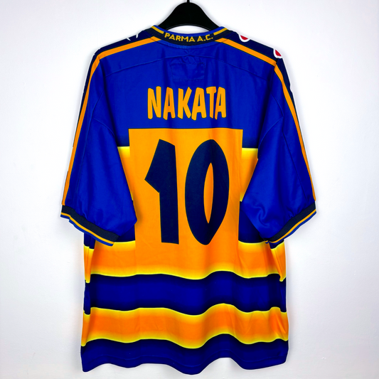 Parma AC 2002-2003 Home Football Shirt Maglia Calcio Champion NAKATA 10