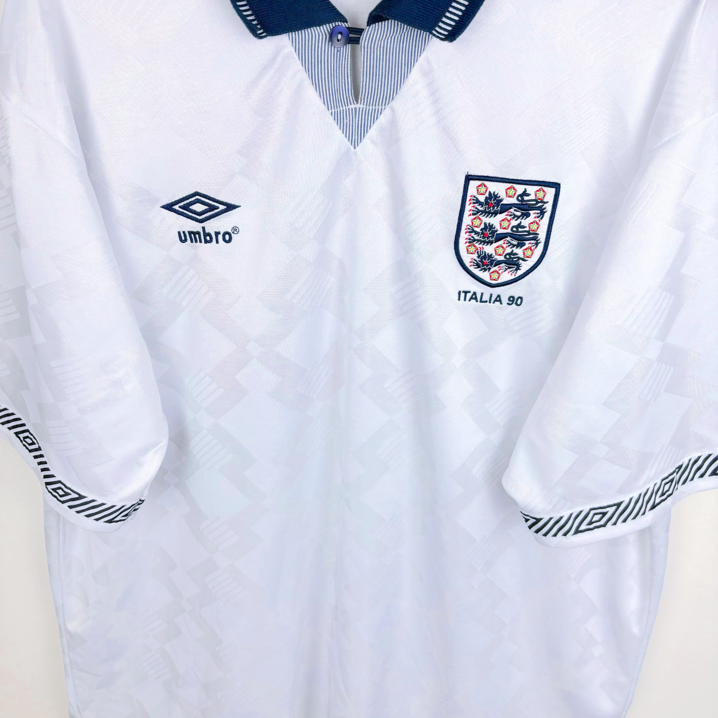England 1990/1991/1992 Home Umbro Football Shirt Reissue - 19 Gascoigne
